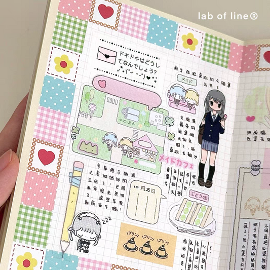 Lab of Line Showa Cafe Kiss Cut Tape