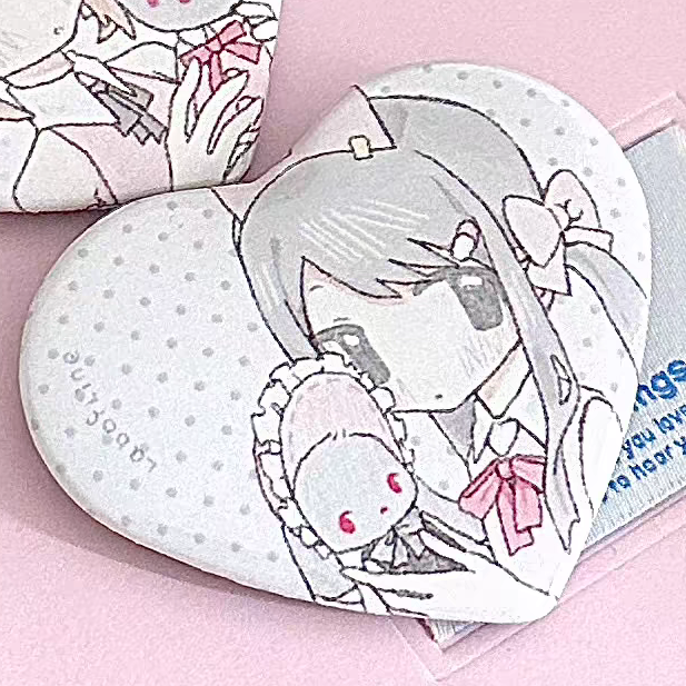 [Lab of Line] Bunny Rely Pin Button