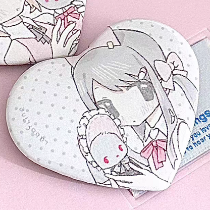 [Lab of Line] Bunny Rely Pin Button