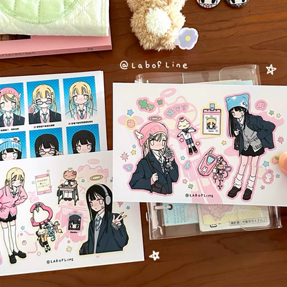 Lab of Line Cat Sticker