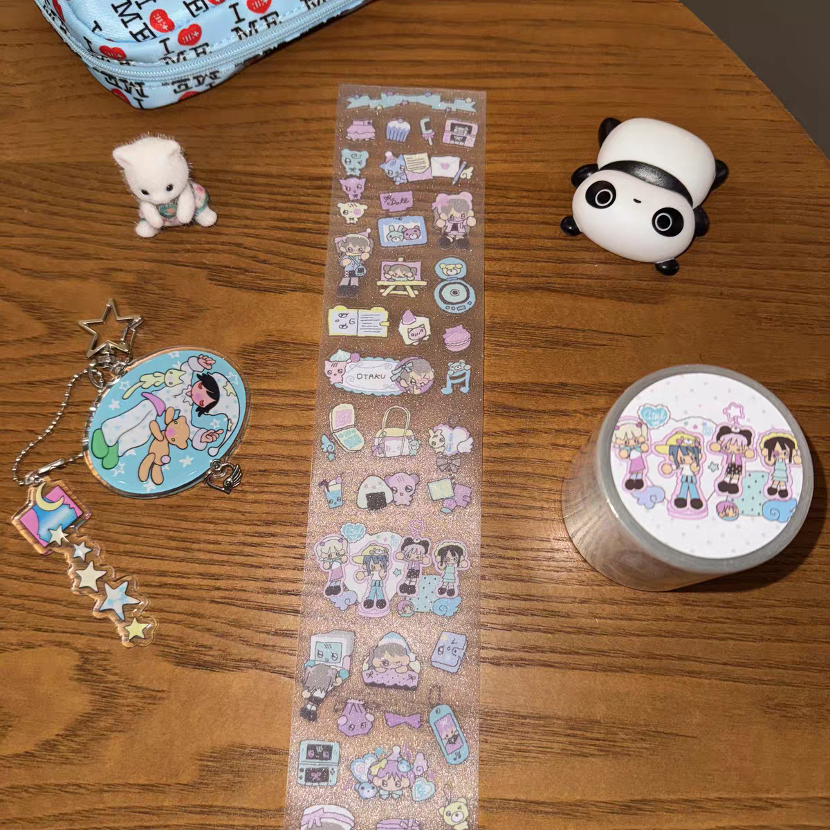Creamhoneylin Girl Diary Kiss Cut Tape