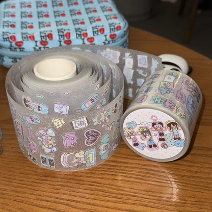 Creamhoneylin Girl Diary Kiss Cut Tape