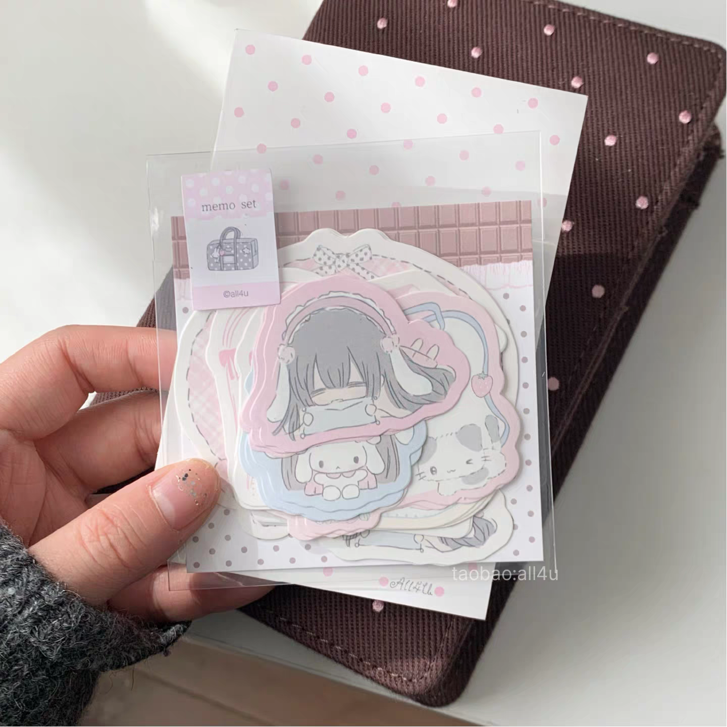 [All4u] Bunny Shaped Memo Set