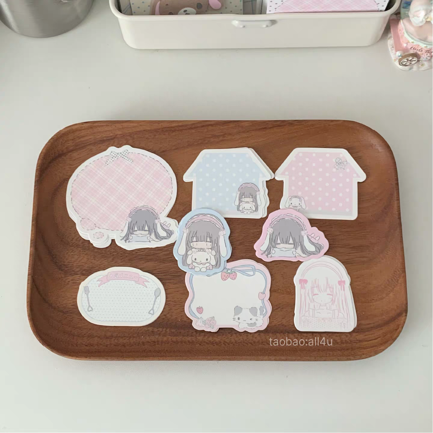 [All4u] Bunny Shaped Memo Set