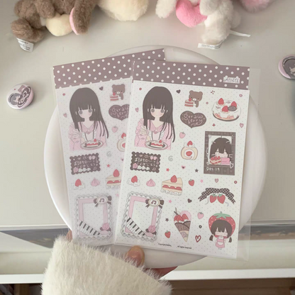 [All4u] Strawberry Love Letter Sticker