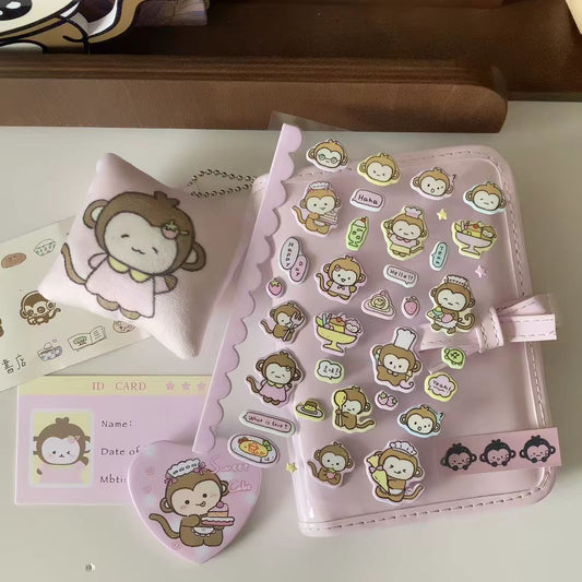 Heart Bunny Monkey Sticker