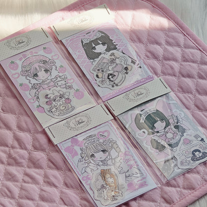 Milky Heart Sweet Atelier Card & Sticker Set