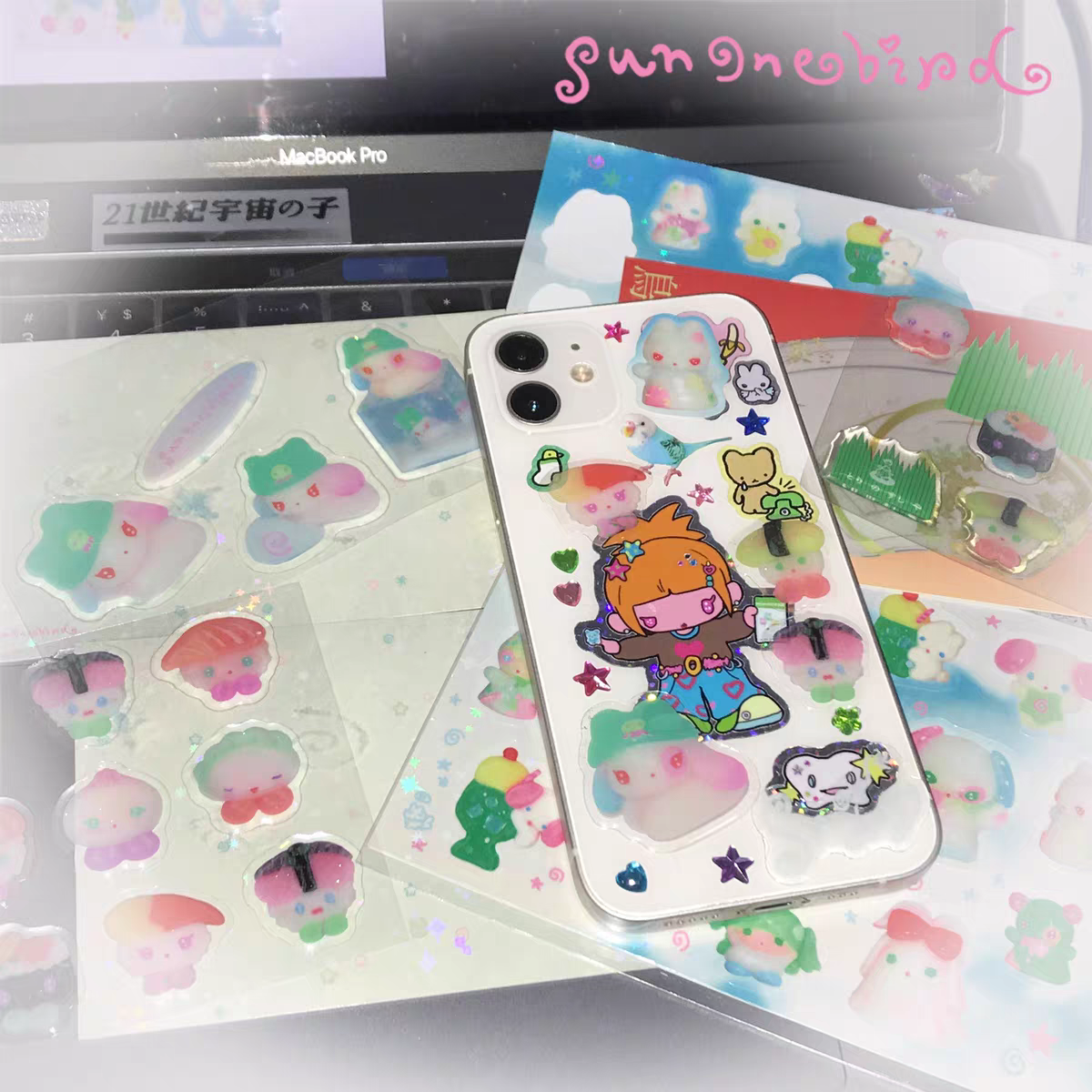 Sunonebird Bird Sushi Sticker
