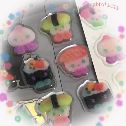Sunonebird Bird Sushi Sticker