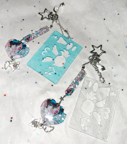 Sunonebird Angel Ruler Keychain