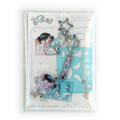 Sunonebird Angel Ruler Keychain