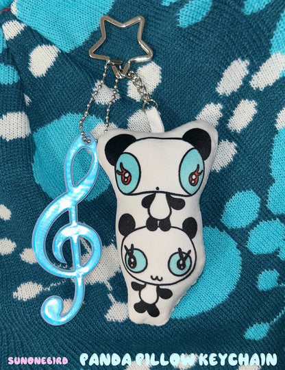 Sunonebird Panda Pillow Keychain