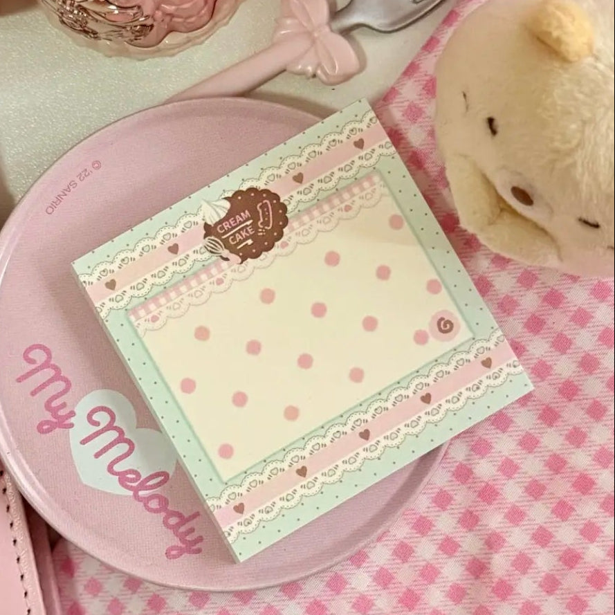 [Eating Cookies] Square Memo Pad