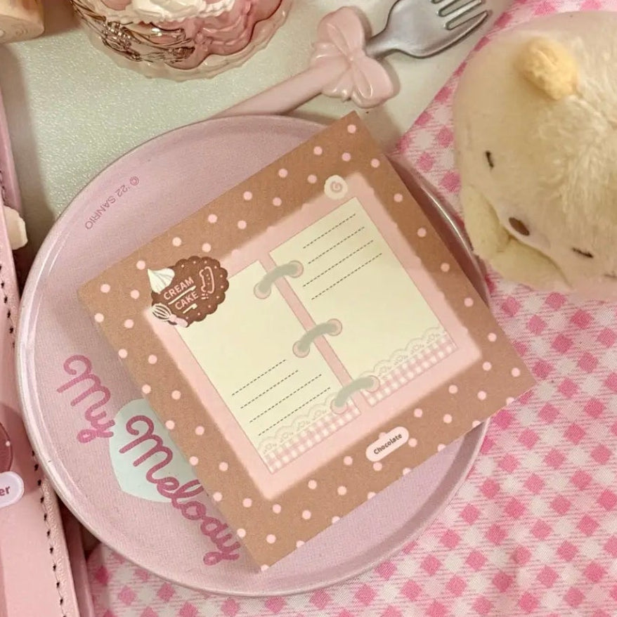 [Eating Cookies] Square Memo Pad