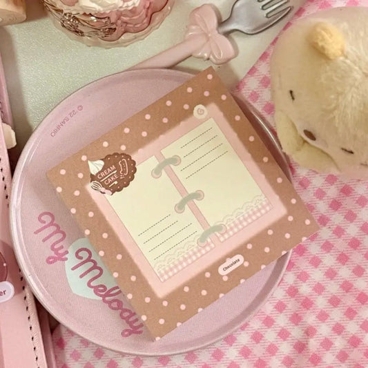 Eating Cookies Square Memo Pad