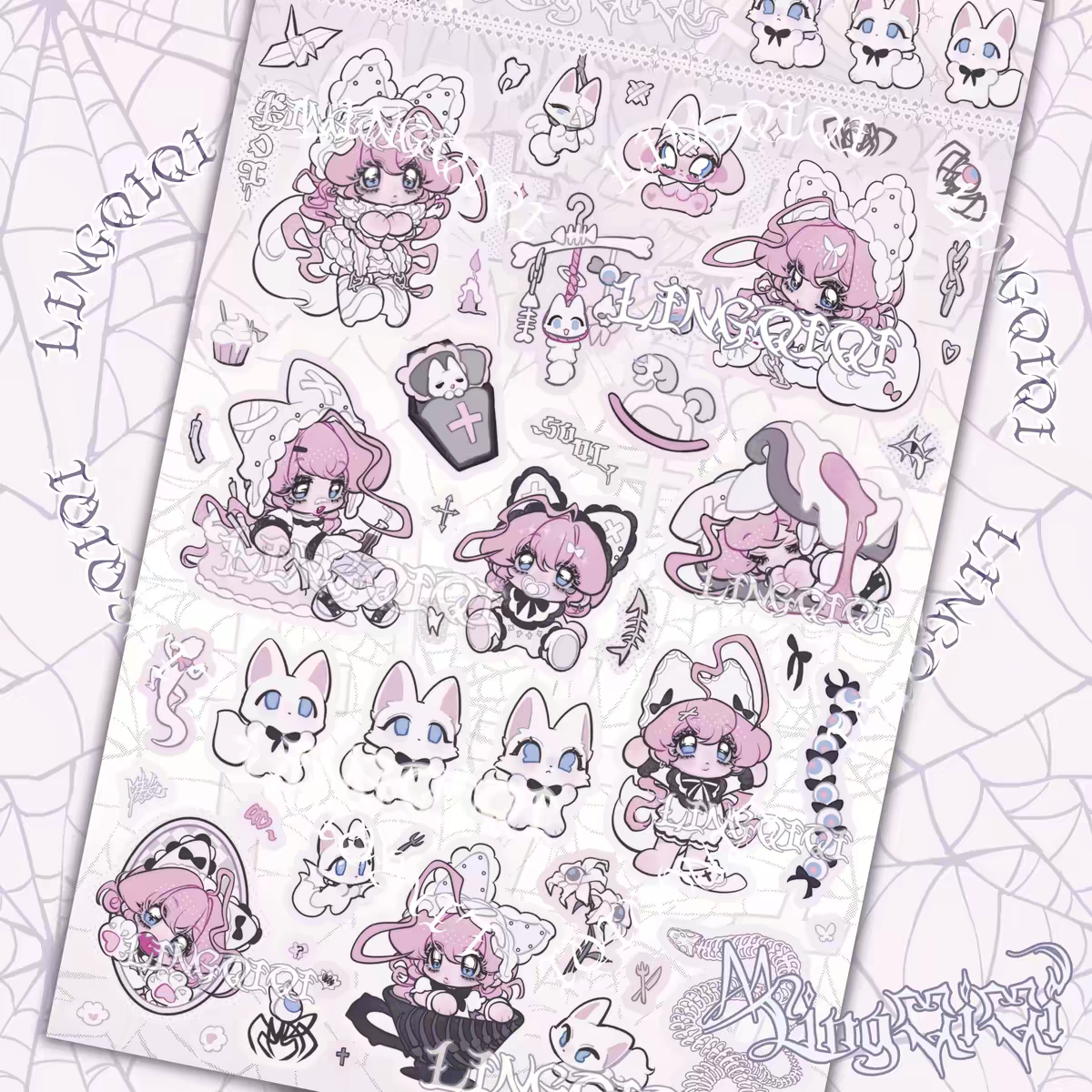 Lingqiqi Whitefox Sticker