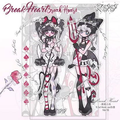 Lingqiqi Black Heart #1 Sticker