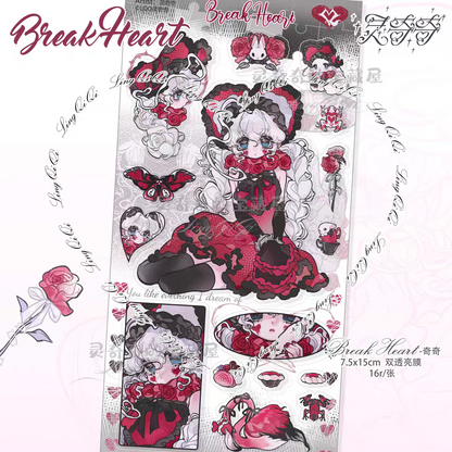 Lingqiqi Black Heart #2 Sticker