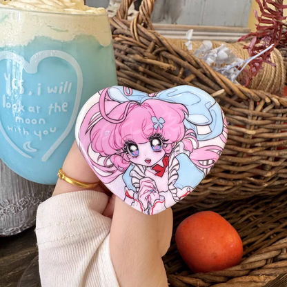 Lingqiqi Fairy Heart Pin Button