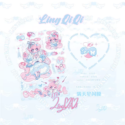 Lingqiqi Donut Angel Sticker