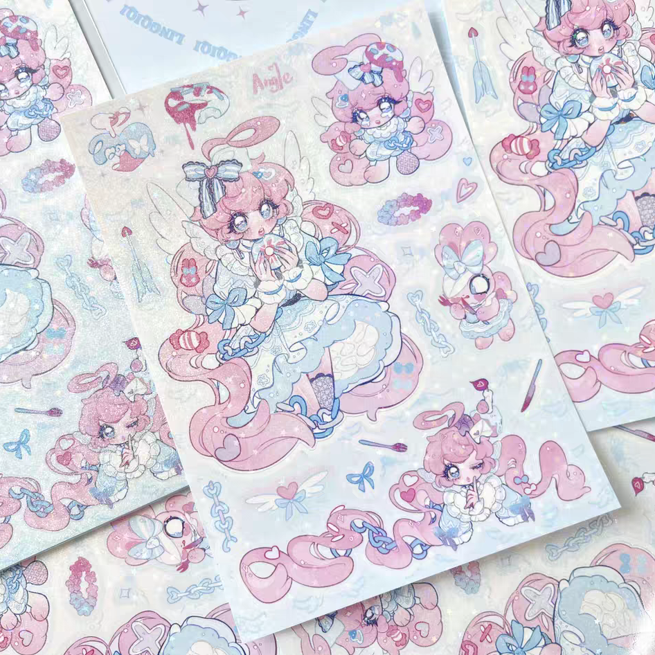 Lingqiqi Donut Angel Sticker
