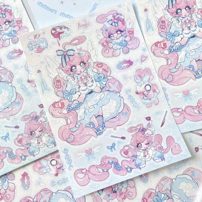 Lingqiqi Donut Angel Sticker