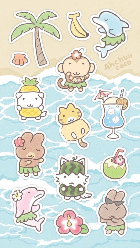 [ahchuucoco] Hula Dance Sticker