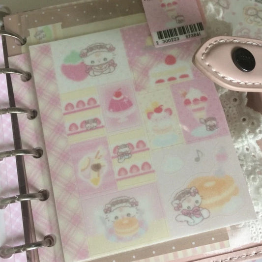 Tanpopo Strawberry Kitty Sticker