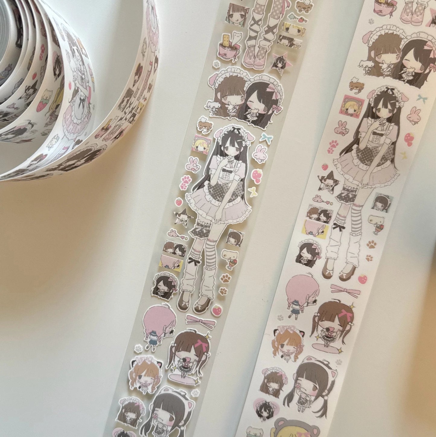 Little Cream Cute Cream Kiss Cut Tape