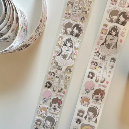 Little Cream Cute Cream Kiss Cut Tape