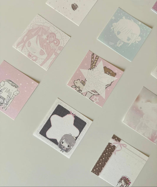 Little Cream Square Memo Set