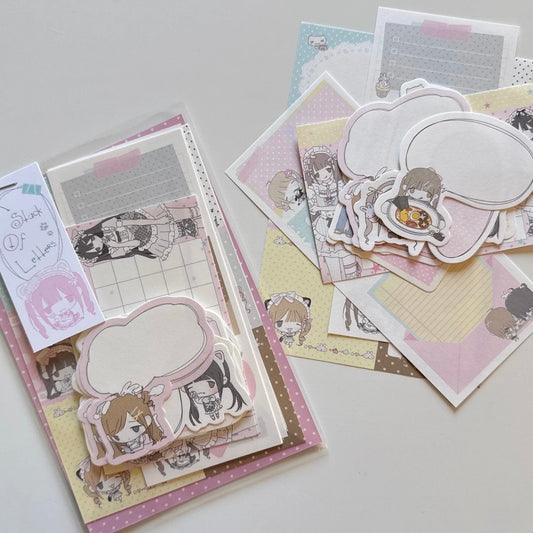 Little Cream Stack of Letters Memo Set