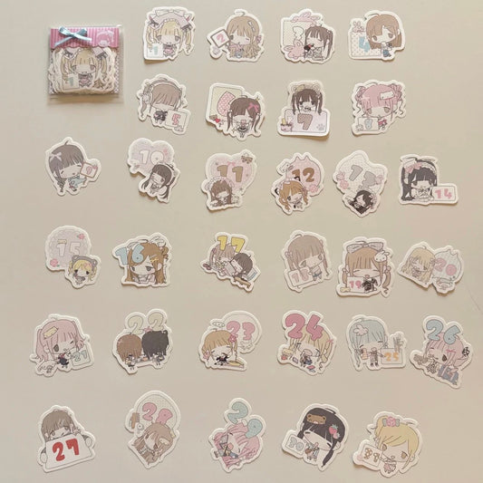 Little Cream Calendar Memo Set