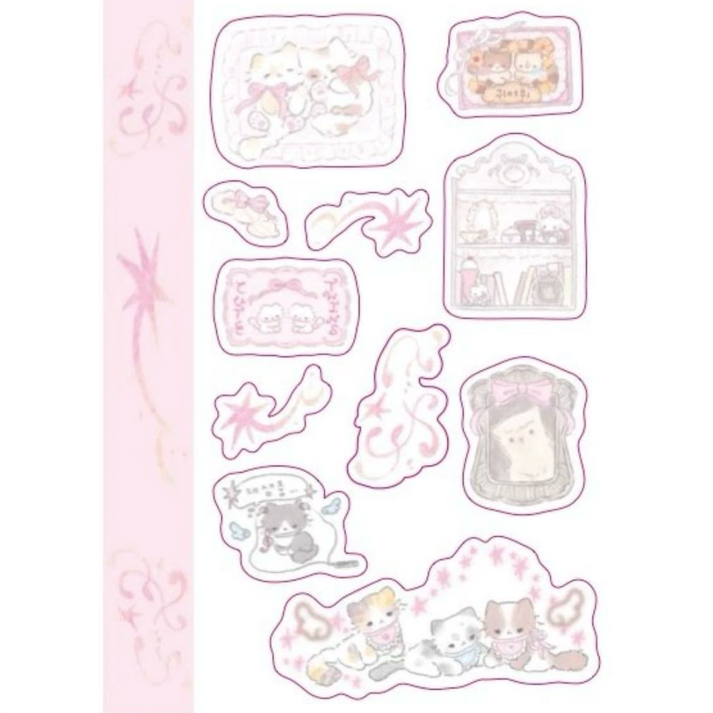 Tanpopo Sleep Kitty Sticker