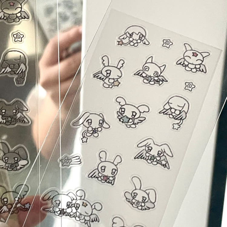 [Huhuee] Clear Angel Sticker