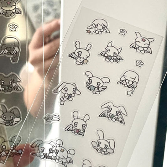 [Huhuee] Clear Angel Sticker