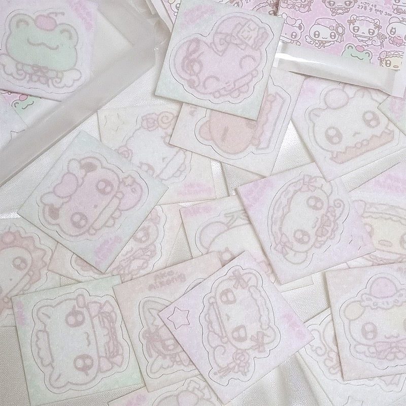 [Ako Aikong] Random Single Fluffy Sticker 3p