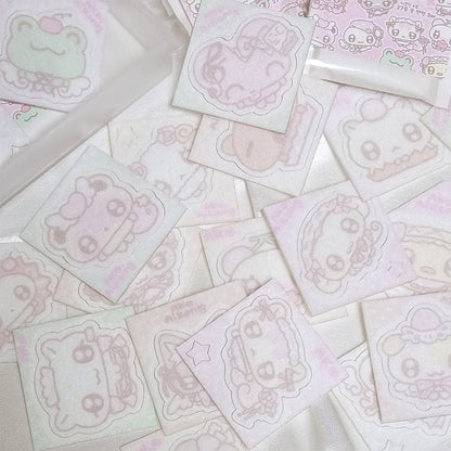 [Ako Aikong] Random Single Fluffy Sticker 3p