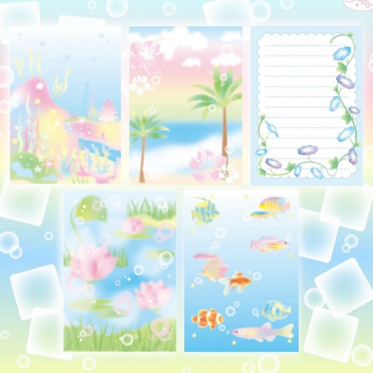 Pearly Button A7 Summer Page Memo Sticker