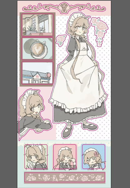 Kim Yunsu Maid Cafe Sticker