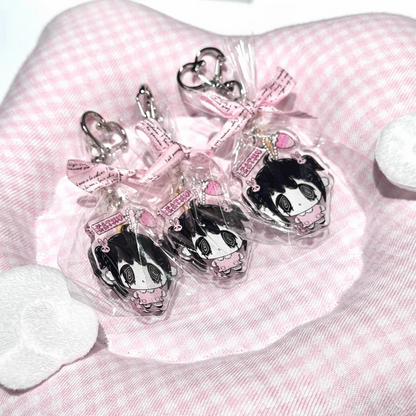 Rachel Li Sad Face Keychain