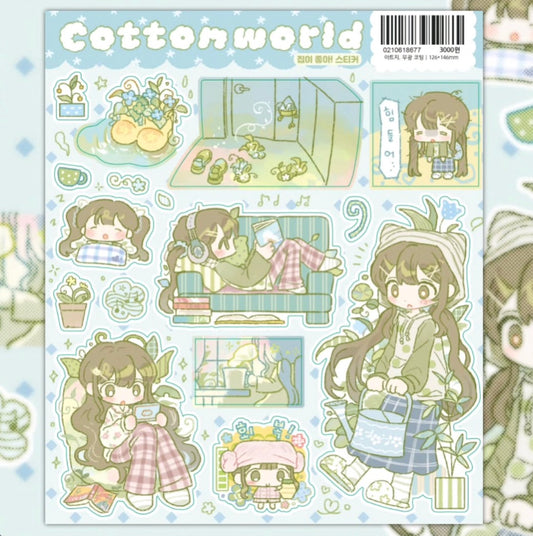 Cotton World Good House Sticker