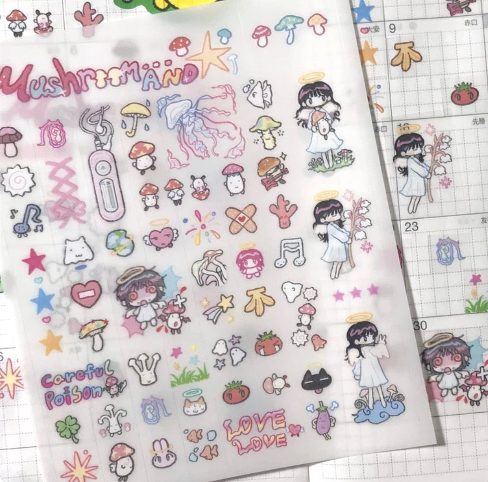[Amustew] Mushroom Sticker