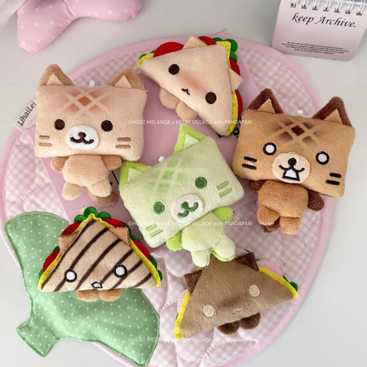 Bread Friends Plush Keychain