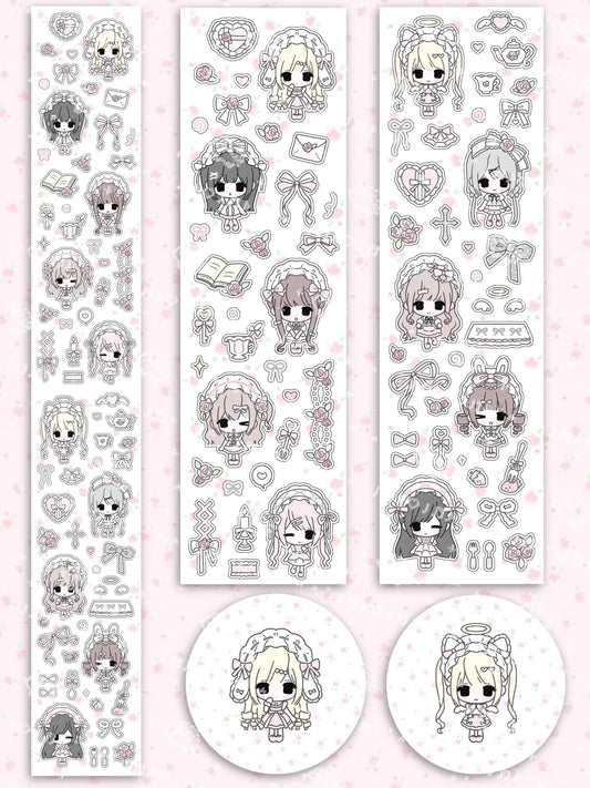 [Xiaoci] Rose Diary Kiss Cut Tape
