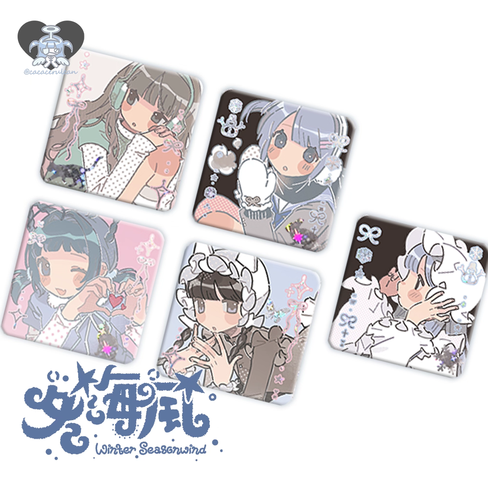 [Cacacerulean] Winter Season Wind Random Pin Button