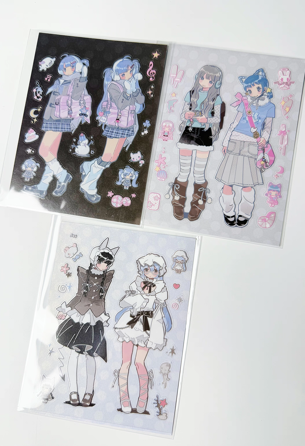 [Cacacerulean] Winter Season Wind Character Sticker