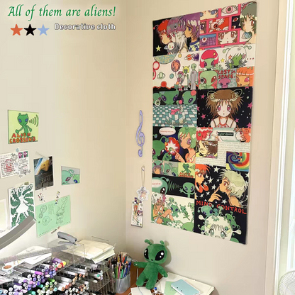 [Oliwa] All Of Them Are Aliens Fabric Poster