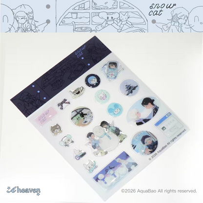 [Aheaven] Make A Snow Cat Sticker