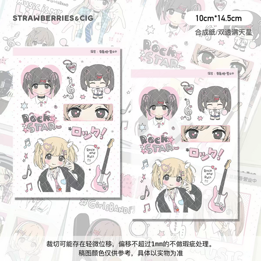 [Strawberries&Cig] Rockstar Sticker